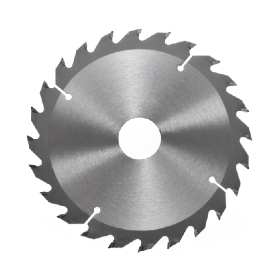 Circular saw blade for wood isolated on white background